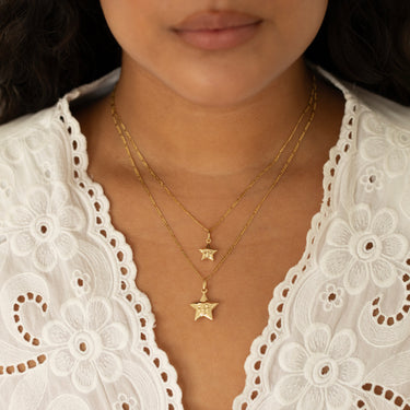 Star with Face Charm
