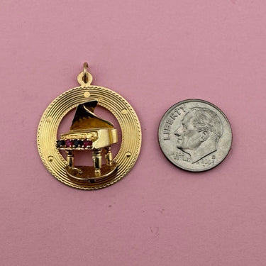 Piano Medallion With Topaz