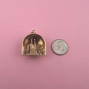 1954 NYC Skyline, St. Patrick's Cathedral Pendant