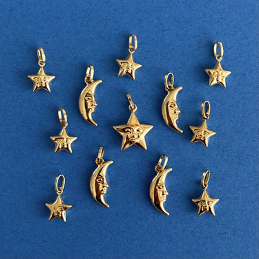 Star with Face Charm
