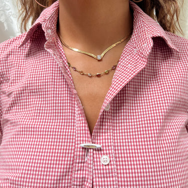 Rainbow Gemstone Chain