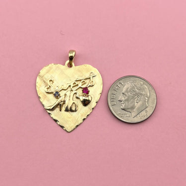 Sweet 16 Heart Pendant