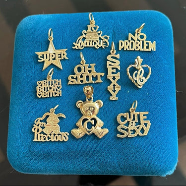 'I Love Antiques' Charm