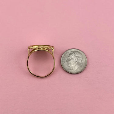 Panda Gold Coin Ring
