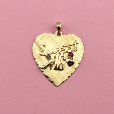 Sweet 16 Heart Pendant