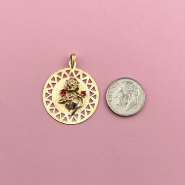 Rose Cut-Out Medallion
