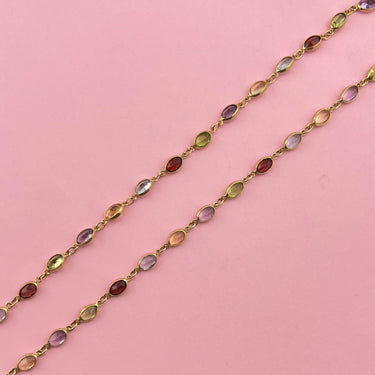 Rainbow Gemstone Chain