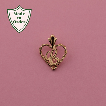 Heart Letter Pendant