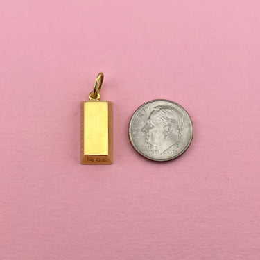 Cartier 1/4oz Gold Bar Pendant