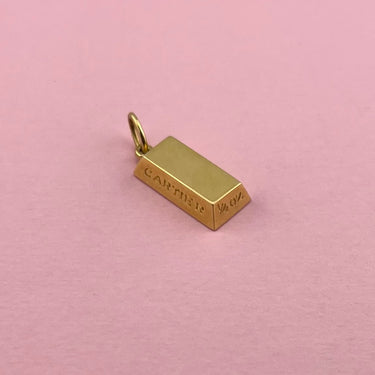 Cartier 1/4oz Gold Bar Pendant