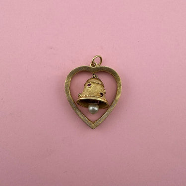 Wedding Bell Heart Pendant