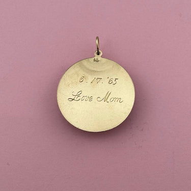 Graduation Cap and Diploma Medallion with 1965 Engraving