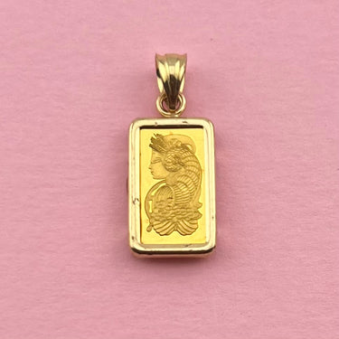 1g Gold Bar Pendants