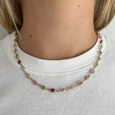 Rainbow Gemstone Chain