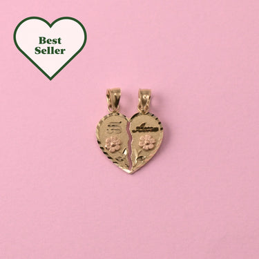 'Te Amo' Breakable Heart with Flowers