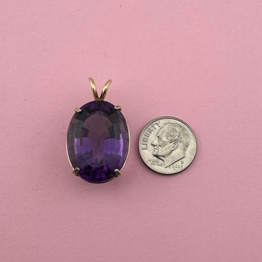Geometric Fancy Cut Amethyst Pendant