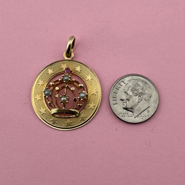 Crown Medallion with Stars