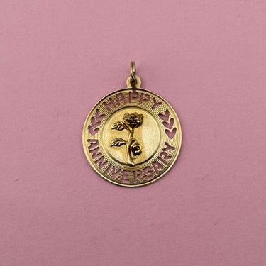Happy Anniversary Rose Medallion