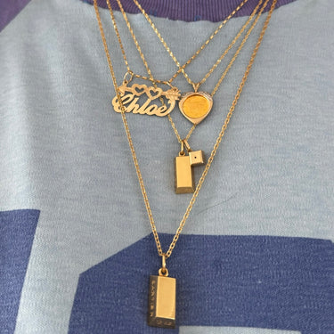 Cartier 1/2oz Gold Bar Pendant