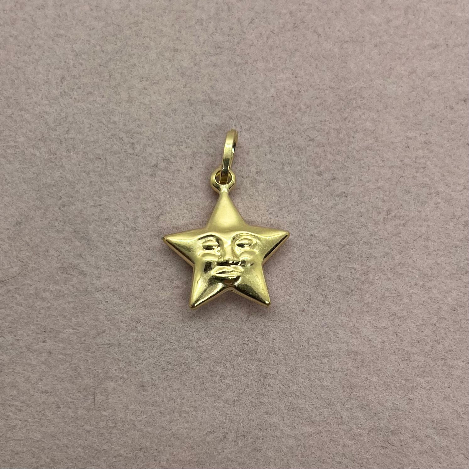 Star with Face Charm