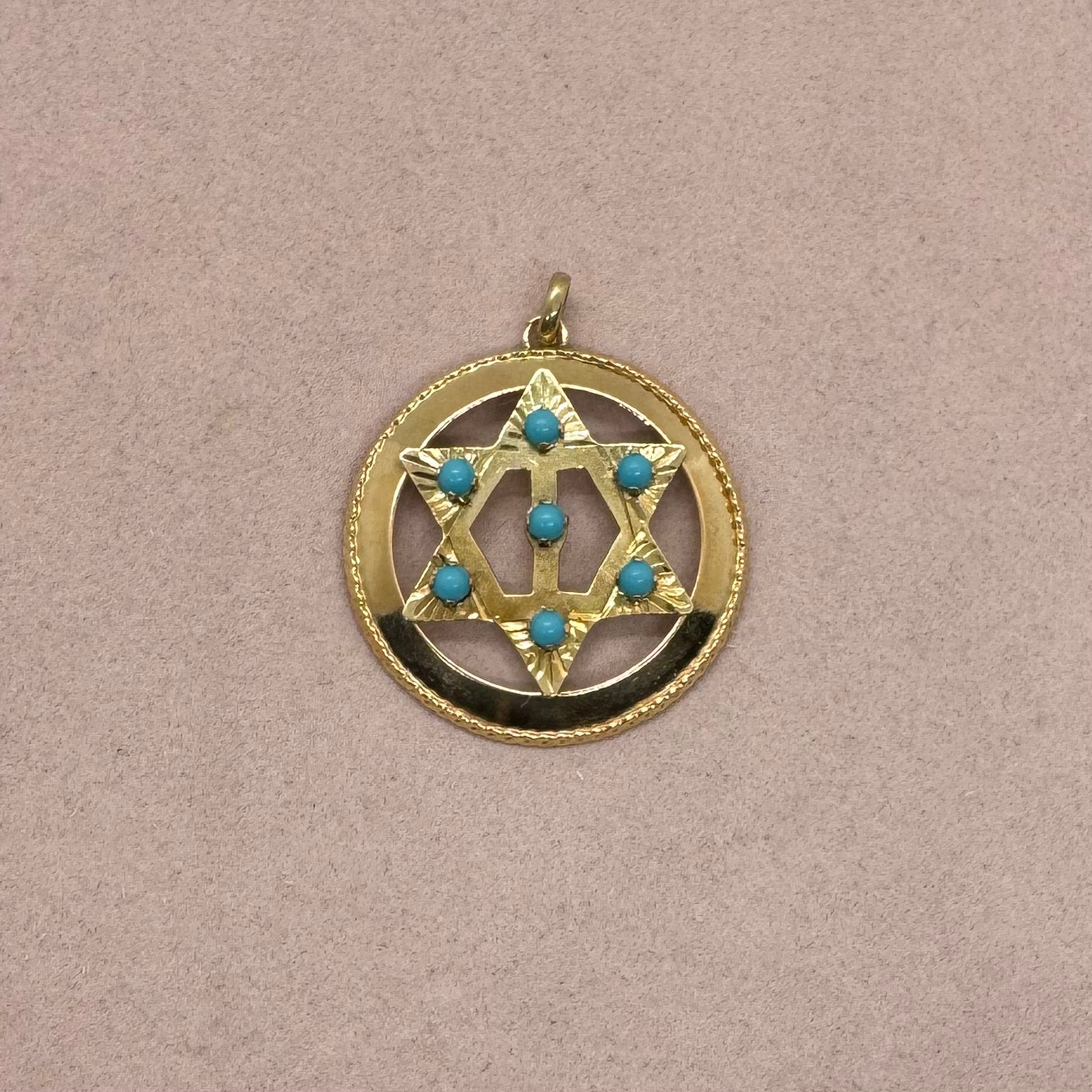 Star of David Medallion with Stones