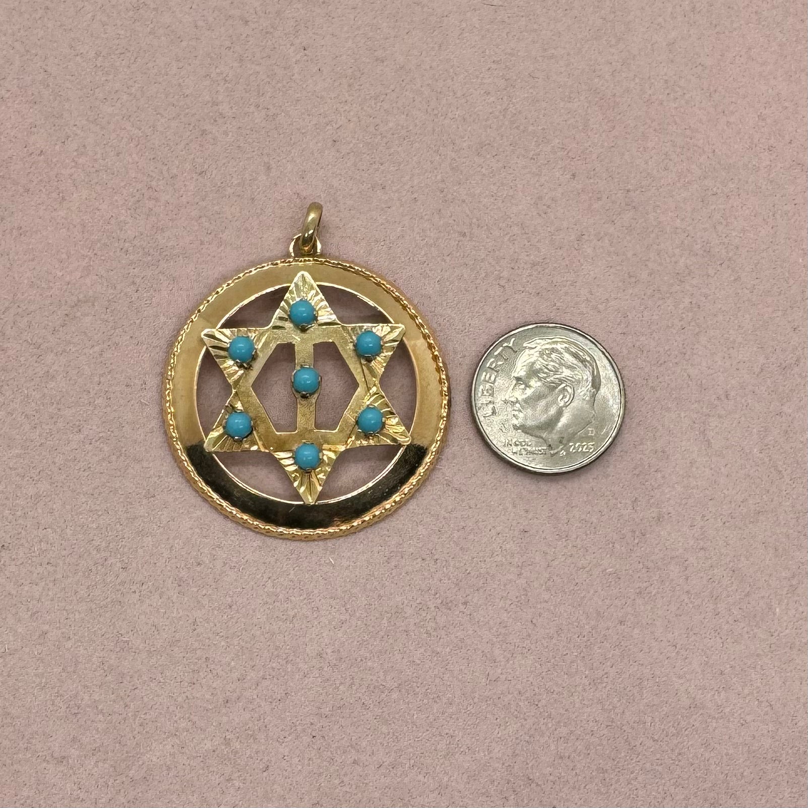 Star of David Medallion with Stones