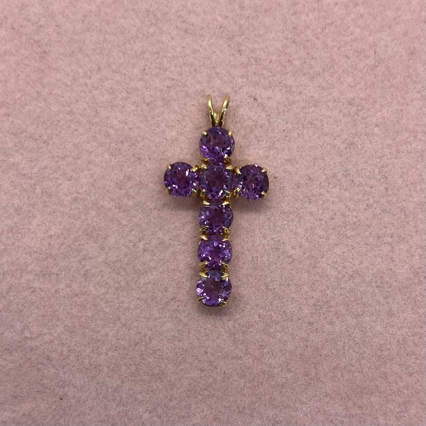 Amethyst Cross Pendant