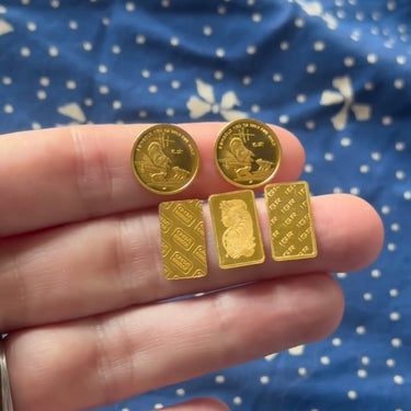1g Gold Bar Pendants