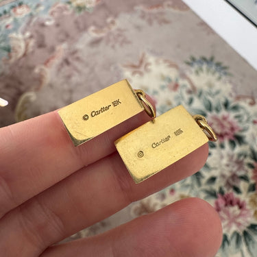 Cartier 1/2oz Gold Bar Pendant