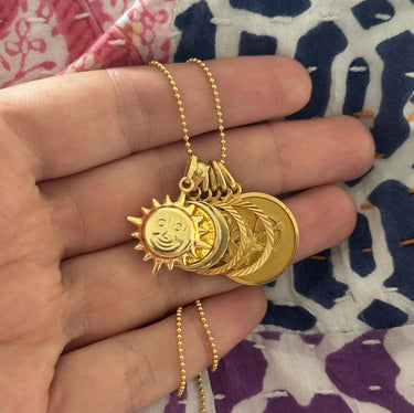 Smiling Sun Charm