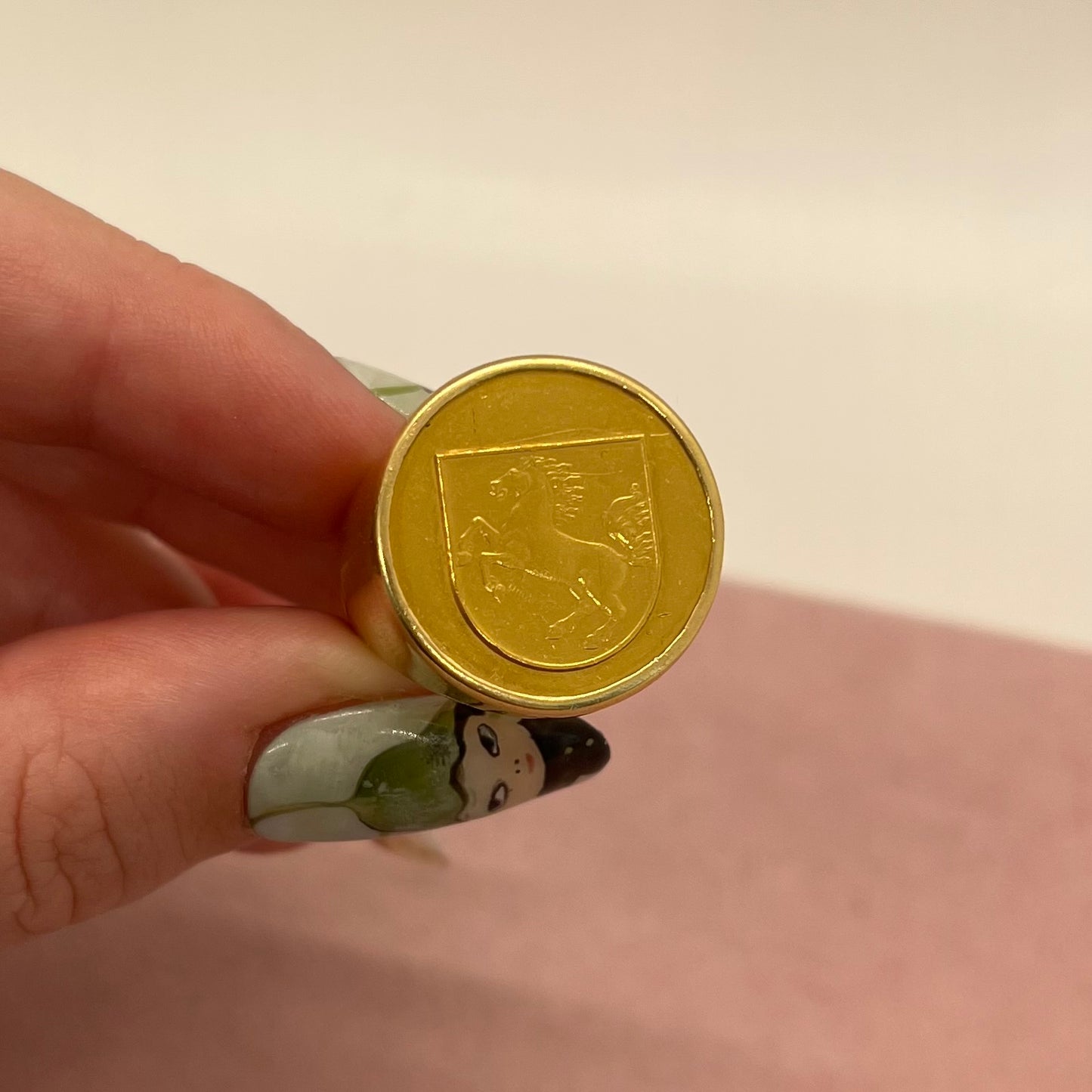 Large Horse Signet Ring