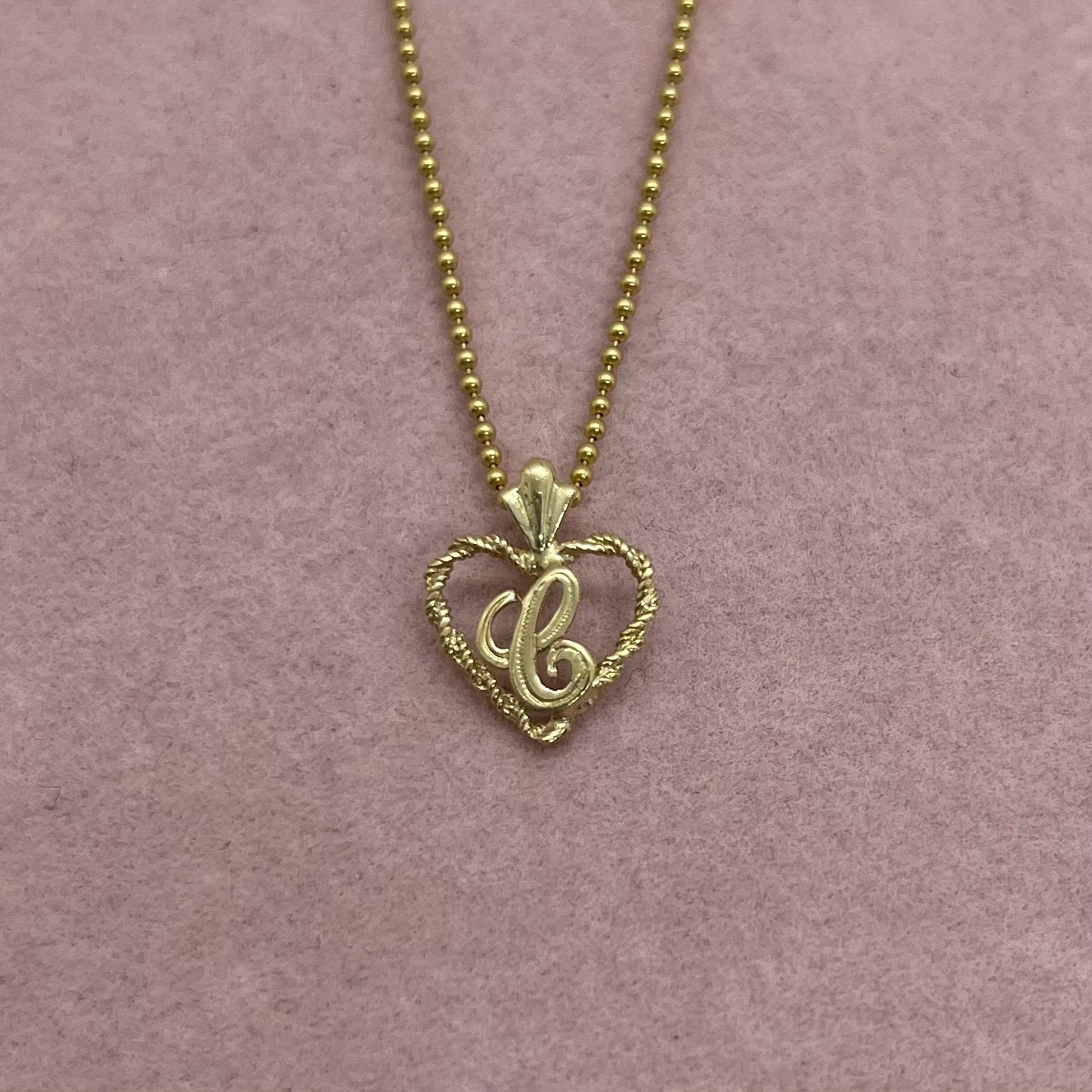 Heart Letter Pendant