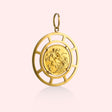 1928 King George 22k Coin Pendant with Cut-Out Frame