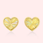 Rainbow Heart Stud Earrings