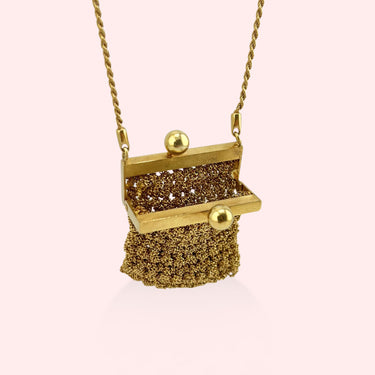 Woven Purse Necklace