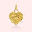 Cherry Coke Double-Sided Heart Charm