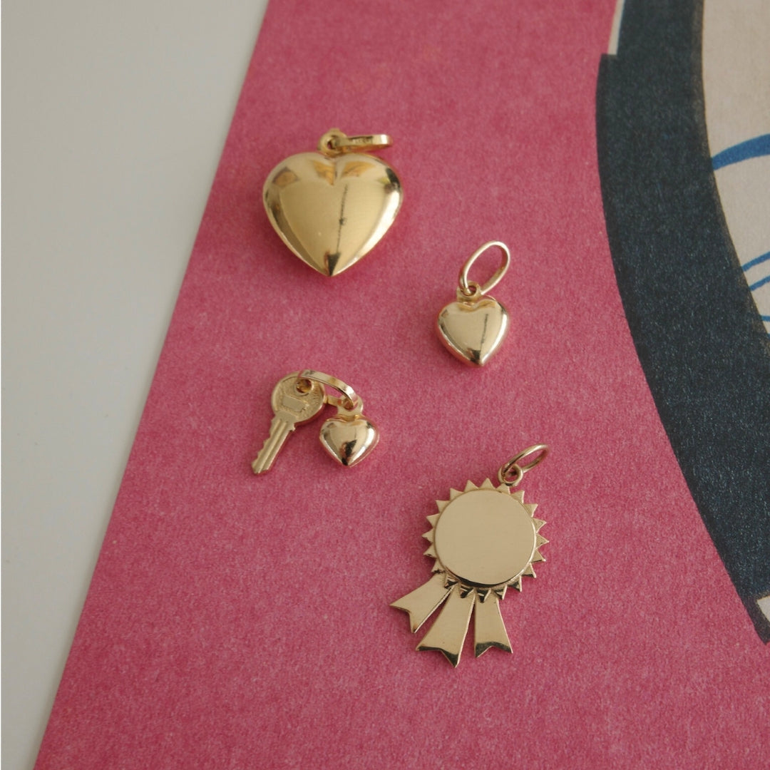 Large Puffy Heart Pendant