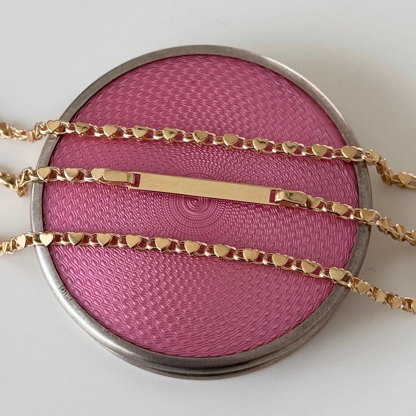 Heart Link Bracelet with ID Bar