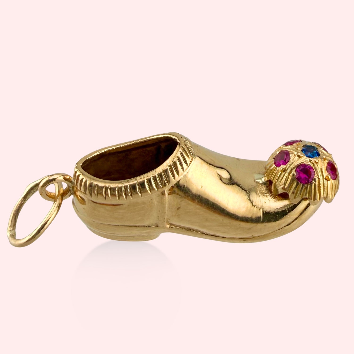 Gemstone Shoe Charm