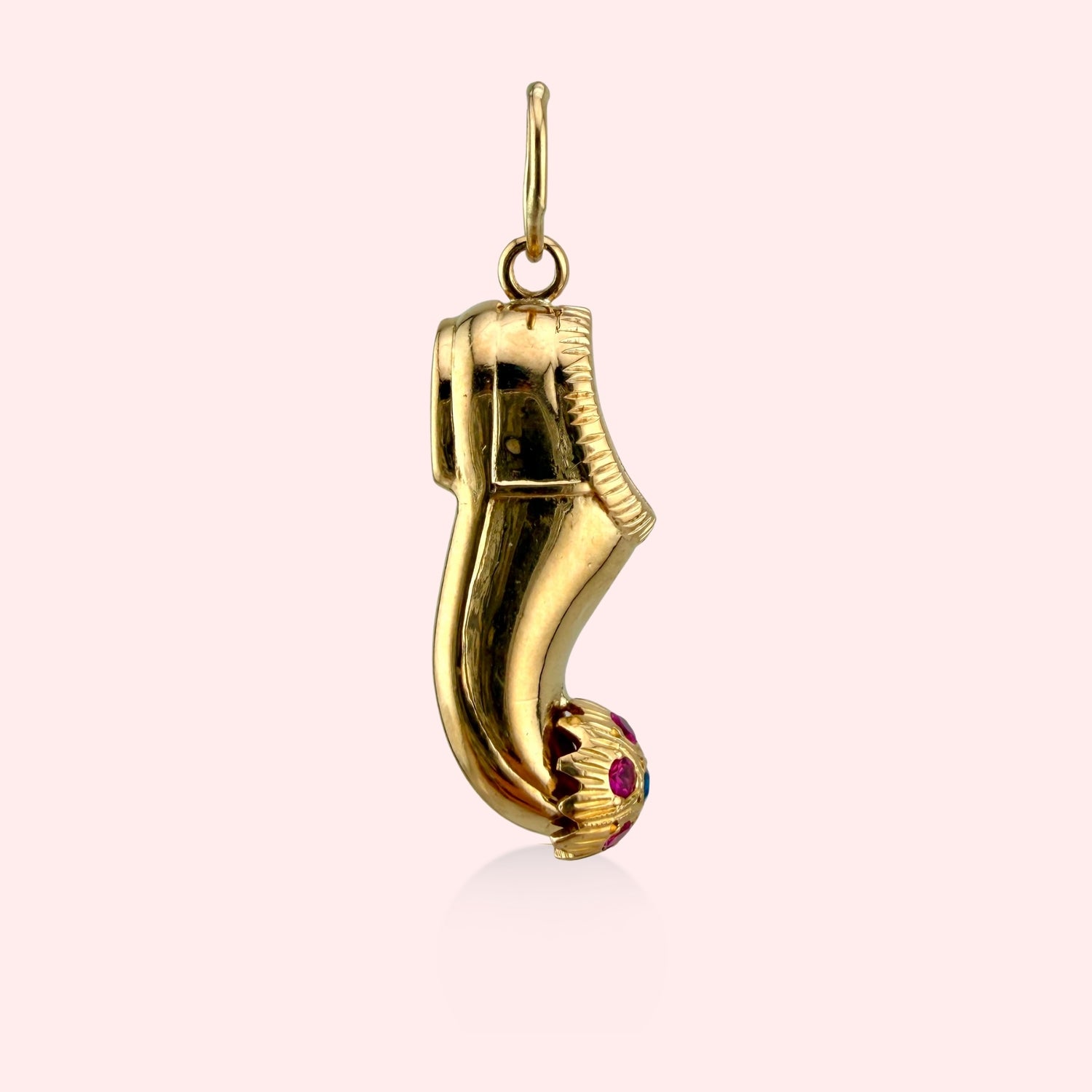 Gemstone Shoe Charm