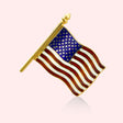 American Flag Enamel Charm
