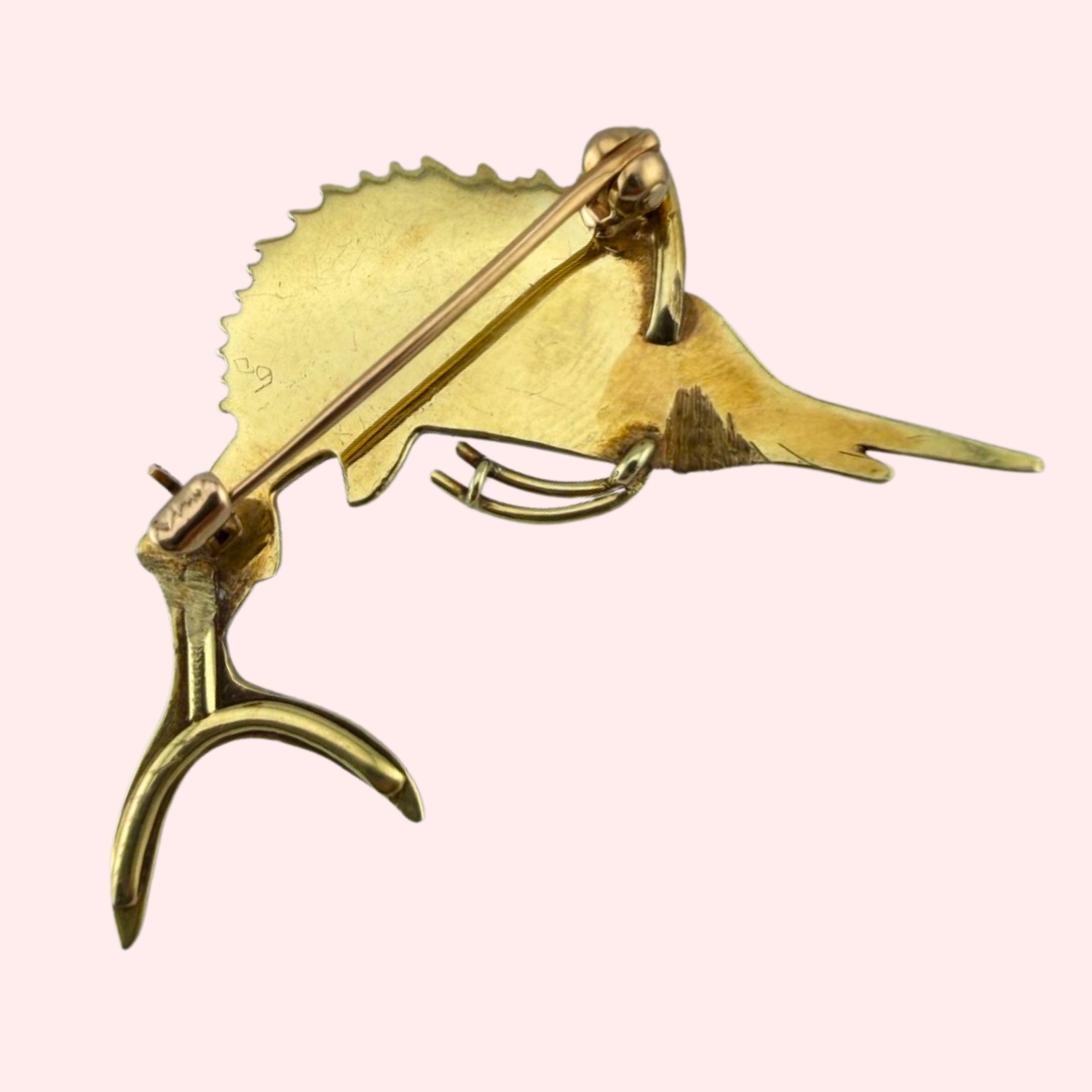Enamel Marlin Brooch