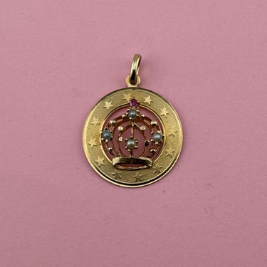 Crown Medallion with Stars