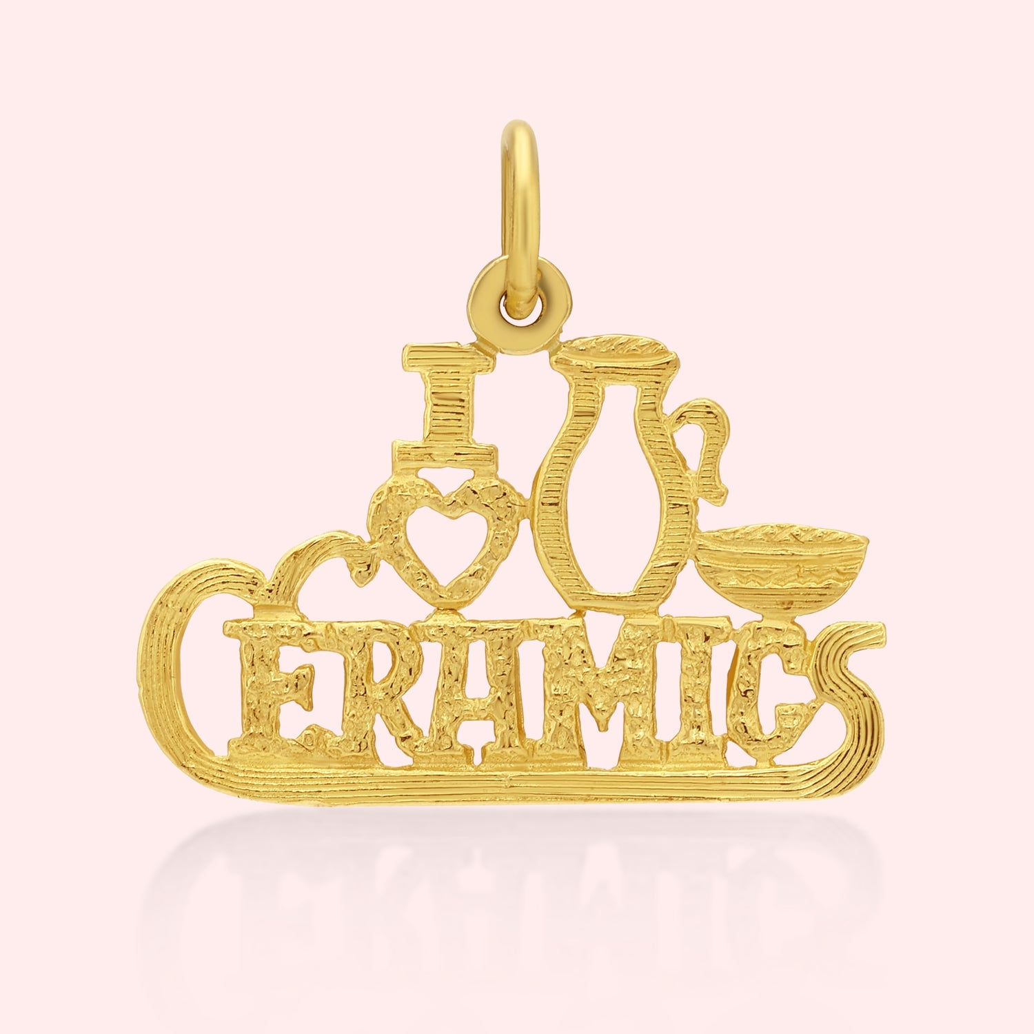 'I Love Ceramics' Charm