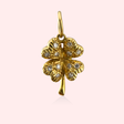 Lucky Diamond Clover Charm