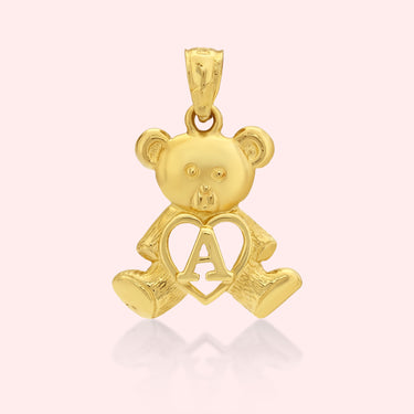 Teddy Bear Letter Pendant