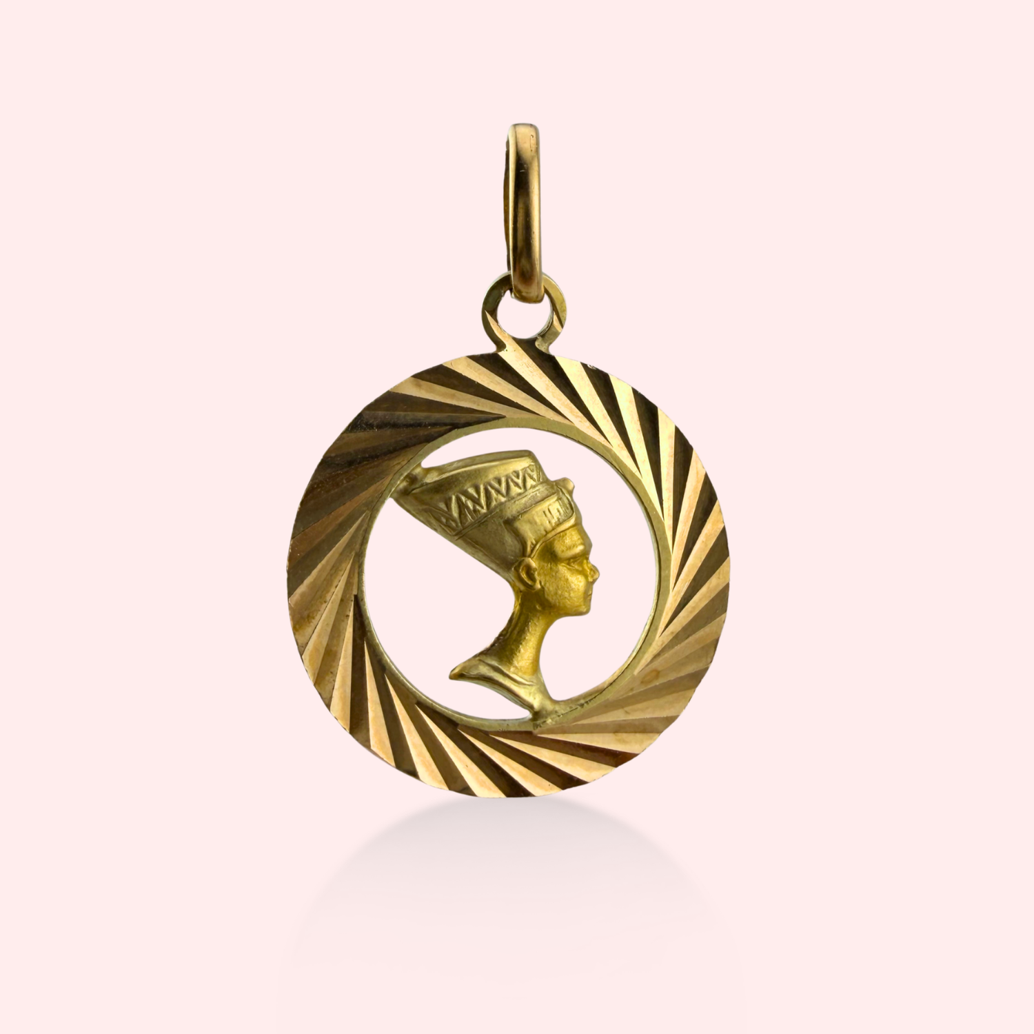 Engine Turned Nefertiti Medallion