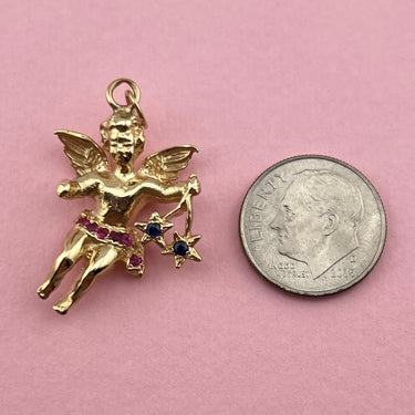 Large Flying Angel Pendant