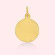 Engravable Circle Pendant