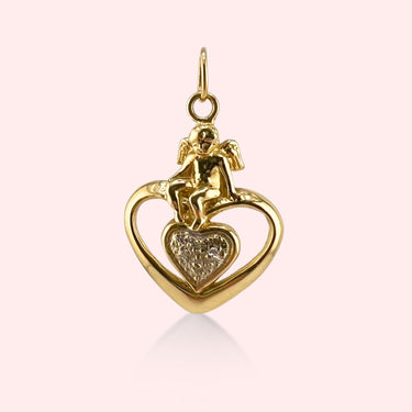 Seated Angel Heart Pendant